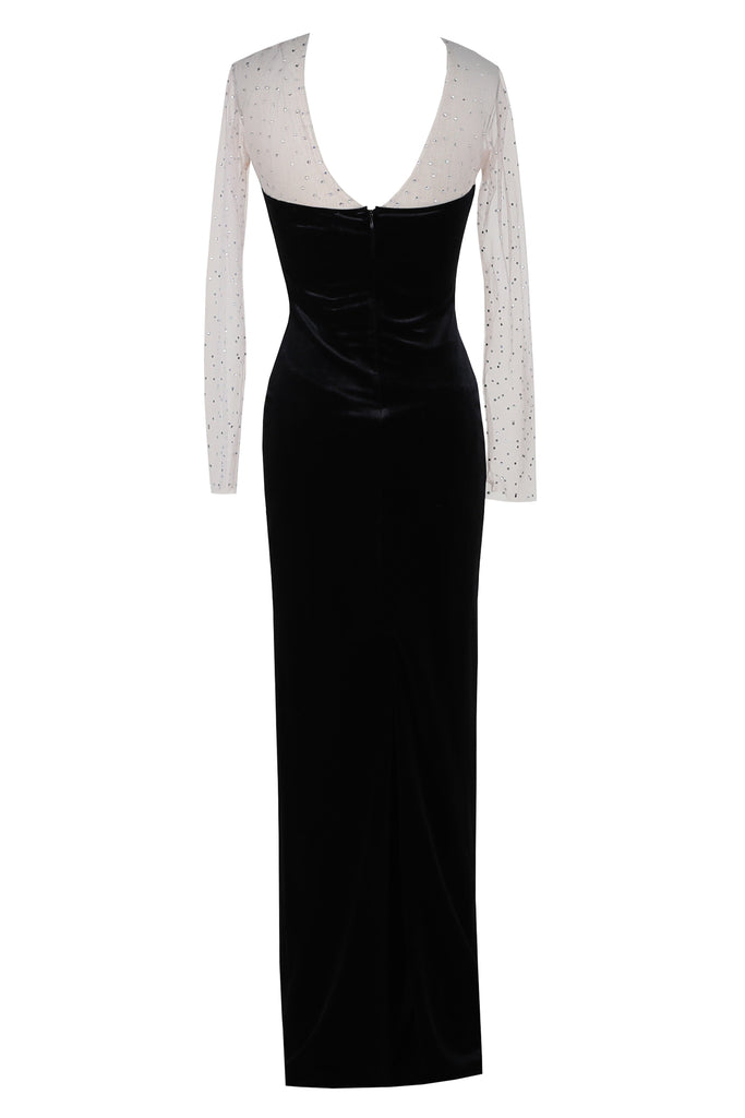Black See-Through Maxi Dress