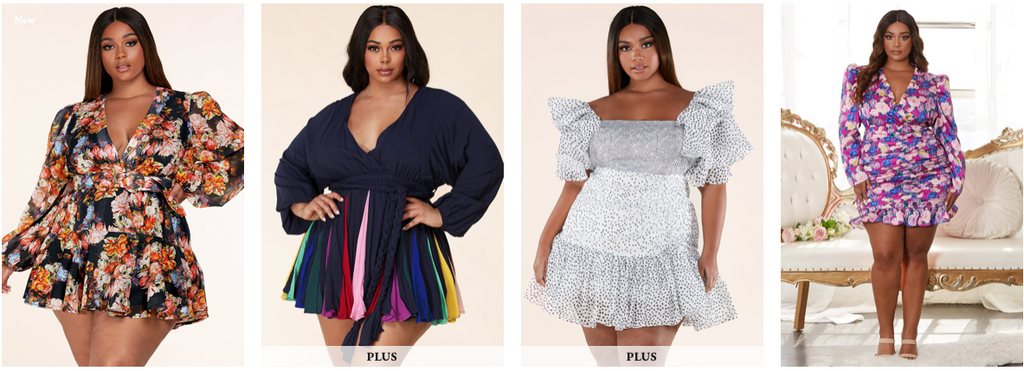 Plus Size Mini Dresses